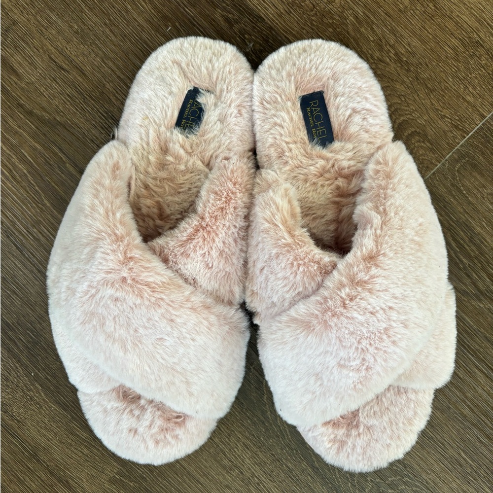 VERY soft pink furry slippers